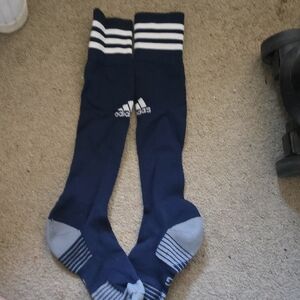 Adidas Men's Navy and Gray Athletic Socks